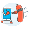 Super Phone 1 Illustration from UX Colors Set