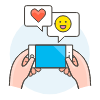 Chatting 3 Illustration from UX Colors Set
