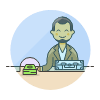 Money Transaction 1 Illustration from UX Colors Set