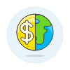 Dollar World Illustration from UX Colors Set