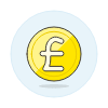 Pound Illustration from UX Colors Set