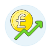 Pound Increasing Illustration from UX Colors Set