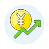 Yen Yuan Increasing Illustration from UX Colors Set