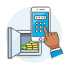 Money App Pin 3 Illustration from UX Colors Set