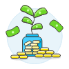 Money Plant Illustration from UX Colors Set