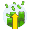 Money Raise Illustration from UX Colors Set