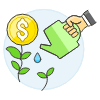 Money Watering 2 illustration - Free transparent PNG, SVG. No sign up needed.