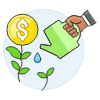 Money Watering 3 illustration - Free transparent PNG, SVG. No sign up needed.
