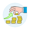 Saving Increase 1 Illustration from UX Colors Set