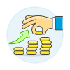 Saving Increase 2 Illustration from UX Colors Set
