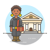 Banker 1 Illustration from UX Colors Set