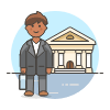 Banker 4 Illustration from UX Colors Set