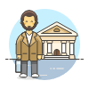 Banker 6 Illustration from UX Colors Set