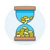 Hourglass Coins illustration - Free transparent PNG, SVG. No sign up needed.
