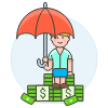 Money Pile 4 Illustration from UX Colors Set