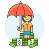 Money Pile 5 Illustration from UX Colors Set