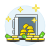 Money Safe Open 1 Illustration from UX Colors Set