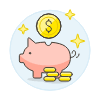 Piggy Bank 2 Illustration from UX Colors Set