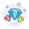 Gems Illustration from UX Colors Set