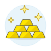 Gold Bars Illustration from UX Colors Set