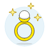 Gold Ring Illustration from UX Colors Set
