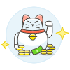 Lucky Cat Illustration from UX Colors Set
