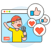 Live Youtube 1 Illustration from UX Colors Set