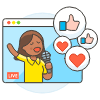 Live Youtube 5 Illustration from UX Colors Set