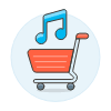 Music Cart Illustration from UX Colors Set