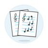 Sheet Note 3 Illustration from UX Colors Set
