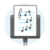 Sheet Note 4 Illustration from UX Colors Set