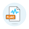 File Sound Flac Illustration from UX Colors Set