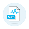 File Sound Mp 3 Illustration from UX Colors Set