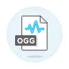 File Sound Ogg Illustration from UX Colors Set