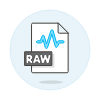 File Sound Raw Illustration from UX Colors Set