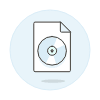 Format File Cd Illustration from UX Colors Set