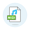 Format File Midi Illustration from UX Colors Set