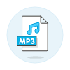 Format File Mp 3 Illustration from UX Colors Set