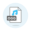 Format File Ogg Illustration from UX Colors Set