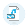Format File Wav Illustration from UX Colors Set