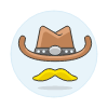 Cowboy Illustration from UX Colors Set