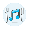 Diner Playlist Illustration from UX Colors Set
