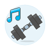 Gym Playlist Illustration from UX Colors Set