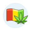 Reggae Weed 2 Illustration from UX Colors Set
