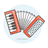 Instruments Accordion Illustration from UX Colors Set