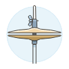 Instruments Cymbal Illustration from UX Colors Set