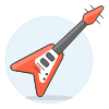 Instruments Guitar 1 Illustration from UX Colors Set