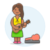 Guitarist Street 4 Illustration from UX Colors Set