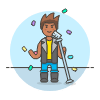 Singer Concert 5 Illustration from UX Colors Set