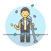 Singer Concert 6 Illustration from UX Colors Set